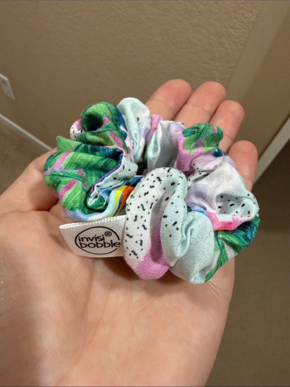 Like New invisabobble Tropical Floral Multicolor Scrunchie